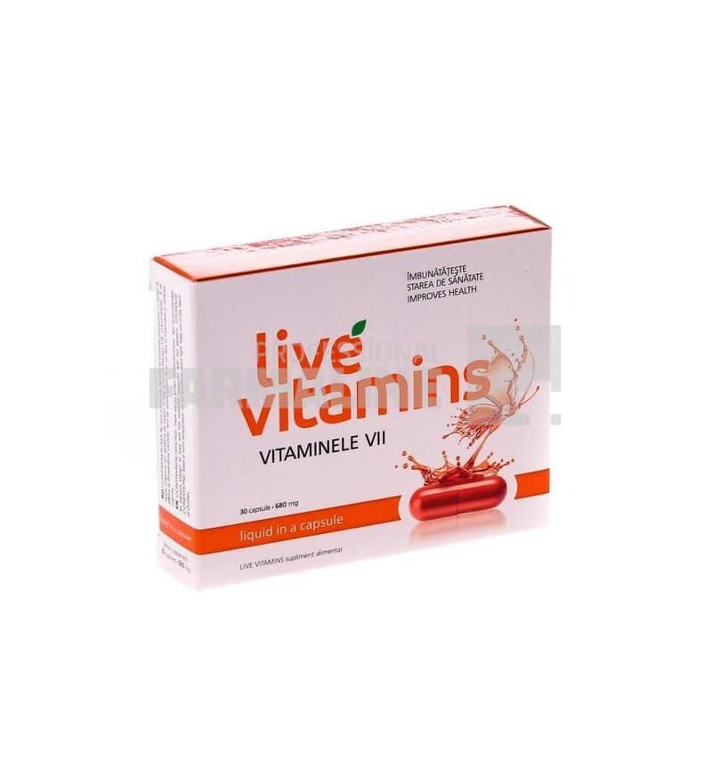 Live Vitamins Vitaminele vii 30 capsule 1 Live Vitamins Vitaminele vii 30 capsule