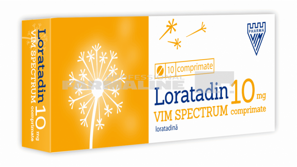 Loratadin Vim Spectrum10 mg 10 comprimate 1 Loratadin Vim Spectrum10 mg 10 comprimate