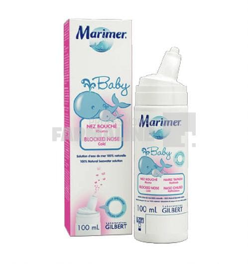 Marimer Baby Spray nazal hipertonic 0+ luni 100 ml 1 Marimer Baby Spray nazal hipertonic 0+ luni 100 ml