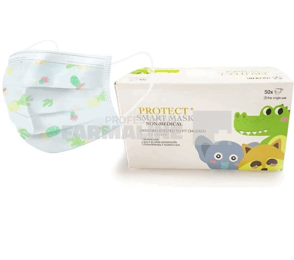 Masca protectie copii unica folosinta Protect+ Smart 50 bucati 1 Masca protectie copii unica folosinta Protect+ Smart 50 bucati