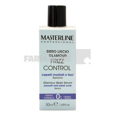 MasterLine Frizz Control Glamour Ser pentru par intins cu Sericina 50 ml