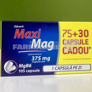 Maxi Mag 75 capsule + 30 capsule Cadou