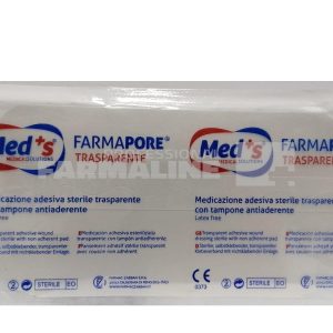 Med's FarmaPore Plasture transparent cu corp absorbant 10 cm x 20 cm
