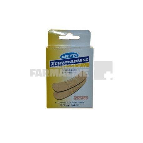 Med's Travmaplast Plasturi pentru rani 19 mm x 72 mm 20 bucati