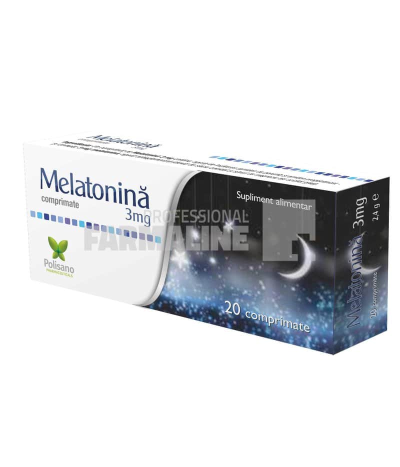 Melatonina 3 mg 20 comprimate 1 Melatonina 3 mg 20 comprimate