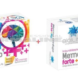 Memo Ginkgo Forte + Mg 30 comprimate 1 + 1 Gratis