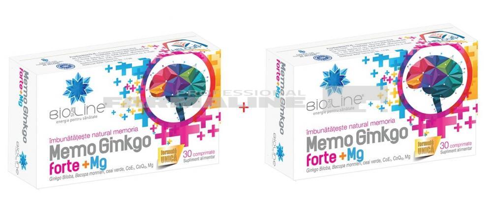 Memo Ginkgo Forte + Mg 30 comprimate 1 + 1 Gratis 1 Memo Ginkgo Forte + Mg 30 comprimate 1 + 1 Gratis
