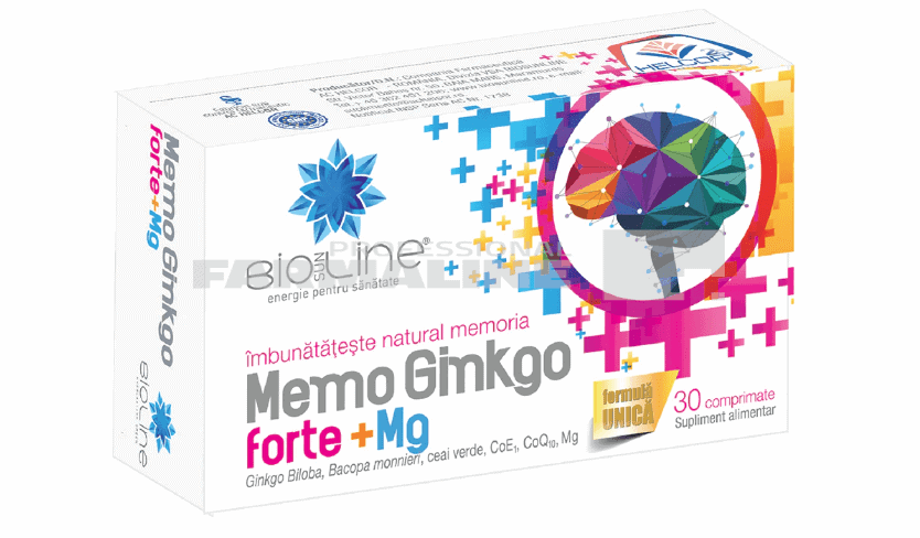Memo Ginko forte + Mg 30 comprimate 1 Memo Ginko forte + Mg 30 comprimate