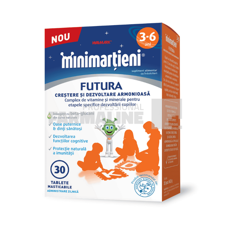 Minimartieni futura 3-6 ani 30 tablete