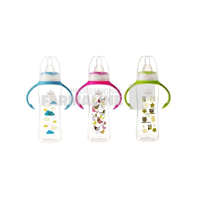 Minut Baby Biberon de plastic cu manere