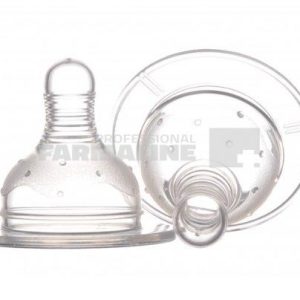 Minut Baby Tetina silicon cu gat larg 6+ luni ( TR 2011007 ) 2 bucati