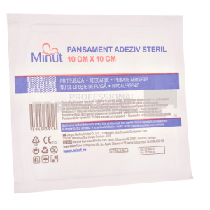Minut Pansament adeziv steril 10 cm x 10 cm