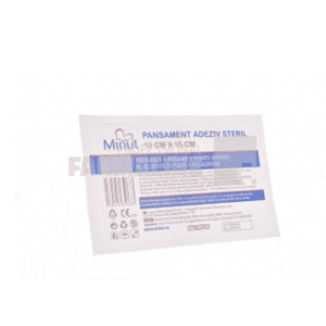 Minut Pansament adeziv steril 10 cm x 15 cm