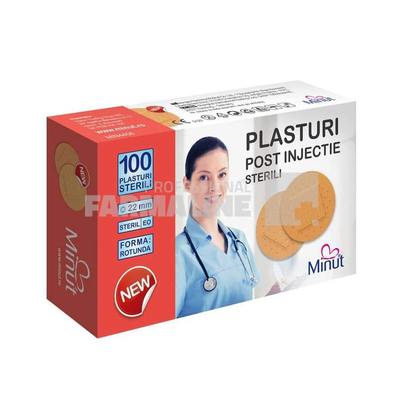 Minut Plasture post injectii 100 plasturi