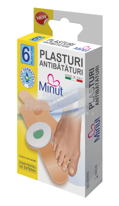 Minut plasturi antibataturi 6 bucati 1 Minut plasturi antibataturi 6 bucati