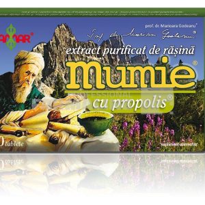 Mumie Extract purificat de rasina cu propolis 30 tablete