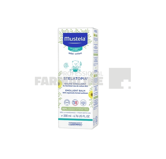 Mustela Stelatopia Balsam emolient pentru pielea cu tendință atopică 200 ml 1 Mustela Stelatopia Balsam emolient pentru pielea cu tendință atopică 200 ml