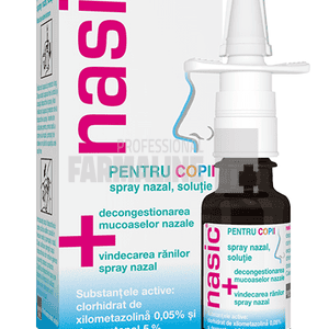 Nasic spray nazal pentru copii 0.5 mg/50 mg/ml 10 ml