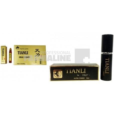 Natural Potent - Tianli 10ml 4fiole + Natural Potent Spray 10ml