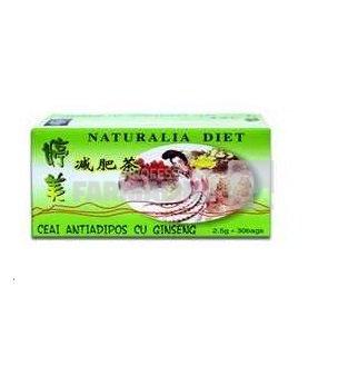 Naturalia Diet Ceai antiadipos cu Ginseng 30 plicuri 1 Naturalia Diet Ceai antiadipos cu Ginseng 30 plicuri