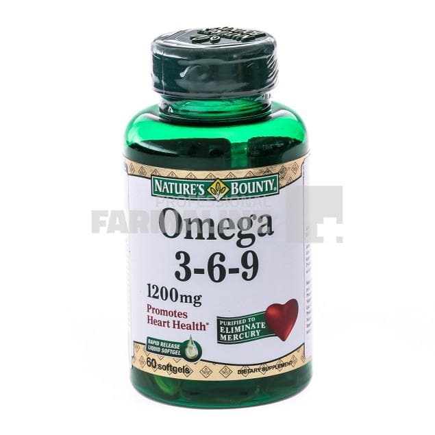 Nature's Bounty Omega 3-6-9 60 capsule 1200 mg