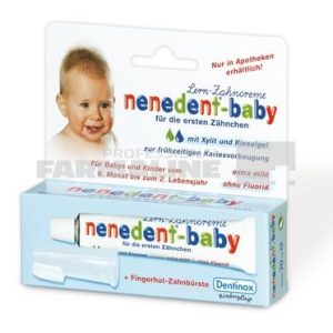 Nenedent Baby Pachet Pasta de dinti 20 ml + Periuta degetar 6-24 luni