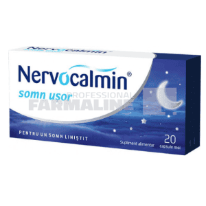 Nervocalmin somn usor cu valeriana 20 capsule moi