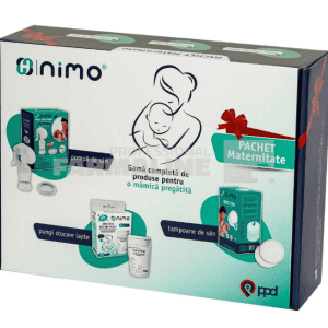 Nimo Pachet Maternitate ( Pompa san + Pungi stocare lapte + tampoane san )