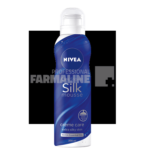Nivea 80923 Silk Mousse Creme Care Spuma dus 200 ml 1 Nivea 80923 Silk Mousse Creme Care Spuma dus 200 ml