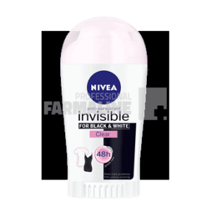 Nivea 82236 Invisible for Black&White Clear Deodorant stick 40 ml