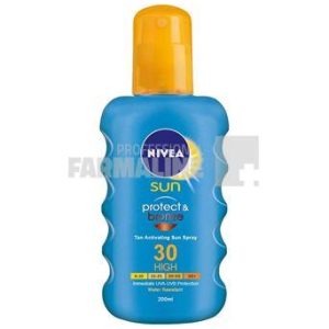Nivea 85445 Sun Protect & Bronze Spray protectie solara si bronzare SPF30 200 ml