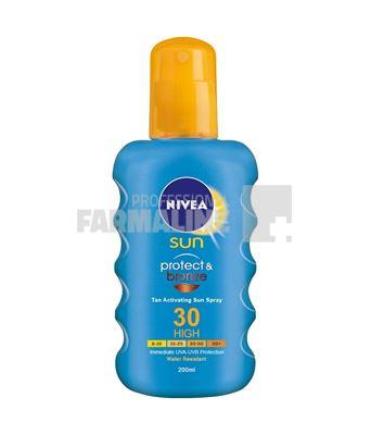 Nivea 85445 Sun Protect & Bronze Spray protectie solara si bronzare SPF30 200 ml 1 Nivea 85445 Sun Protect & Bronze Spray protectie solara si bronzare SPF30 200 ml