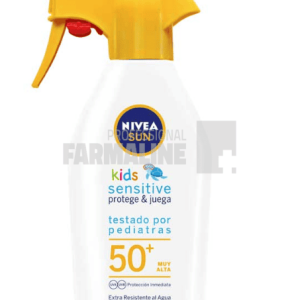 Nivea 85505 SUN Kid Sensitive Protect&Play Spray cu pompita SPF 50+ 300ml – ofertă, preț și specificații