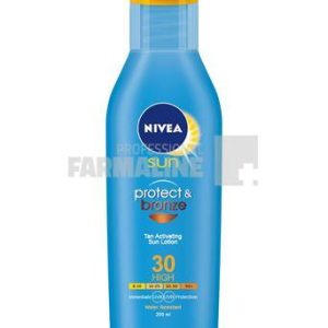 Nivea 85825 Sun Protect & Bronze Lotiune protectie solara si bronzare SPF30 200 ml