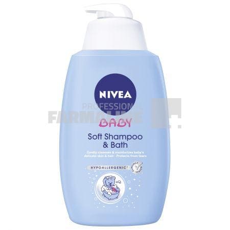 Nivea 86292 Baby Sampon si spuma de baie 750 ml