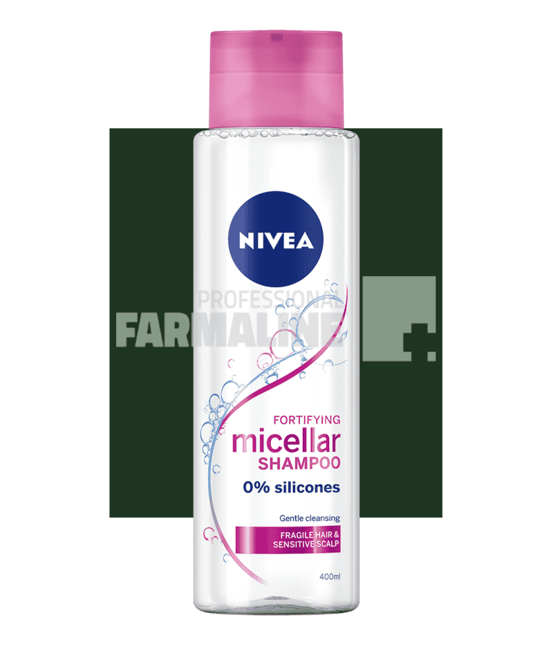 Nivea 88662 Sampon micelar pentru par fragil 400 ml 1 Nivea 88662 Sampon micelar pentru par fragil 400 ml
