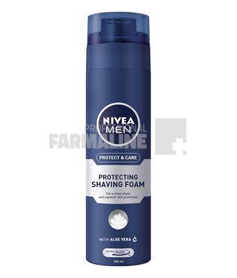 Nivea Men 81700 Protect & Care Spuma de ras ten normal 200 ml 1 Nivea Men 81700 Protect & Care Spuma de ras ten normal 200 ml