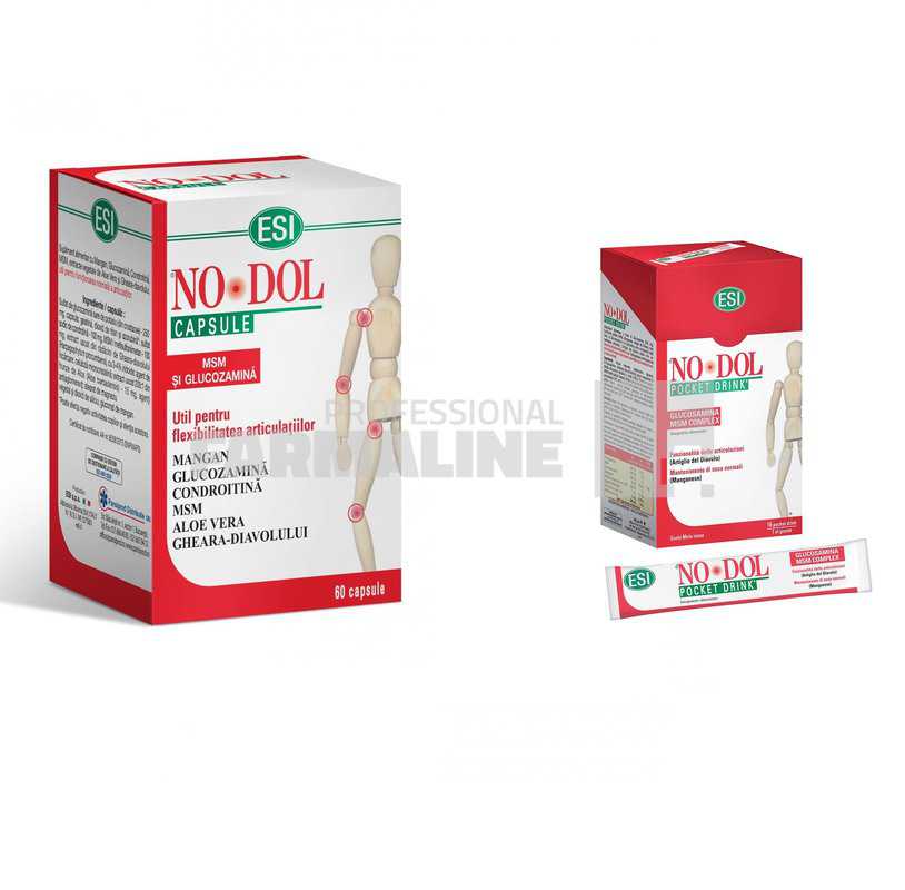 No-Dol 60 capsule + No-Dol 16 plicuri 1 No-Dol 60 capsule + No-Dol 16 plicuri