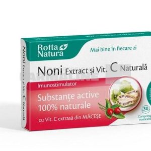 Noni Extract si Vitamina C naturala 30 comprimate