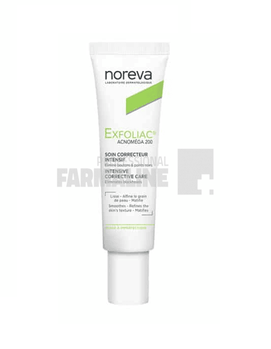 Noreva Exfoliac Acnomega 200 Crema matifianta anti-imperfectiuni 30 ml 1 Noreva Exfoliac Acnomega 200 Crema matifianta anti-imperfectiuni 30 ml