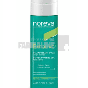 Noreva Exfoliac Gel spumant bland pentru fata si corp 200 ml