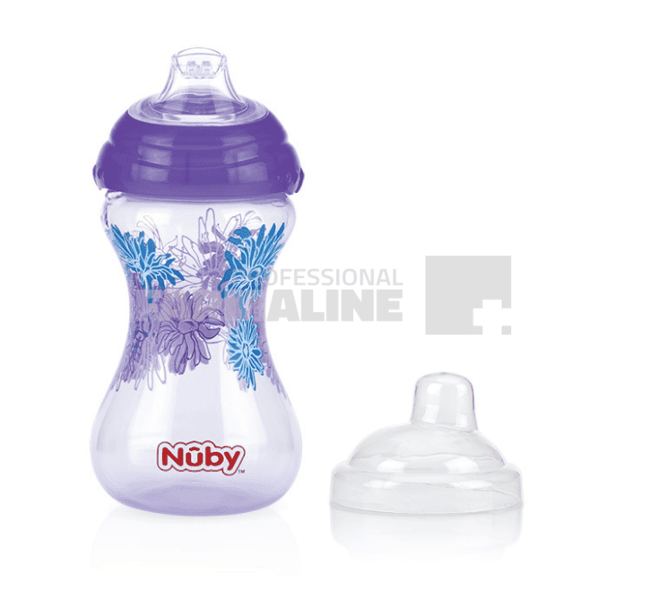 Nuby Designer series"Pahar Stop picatura "Click -Lock'' 6+ luni 300 ml 1 Nuby Designer series"Pahar Stop picatura "Click -Lock'' 6+ luni 300 ml
