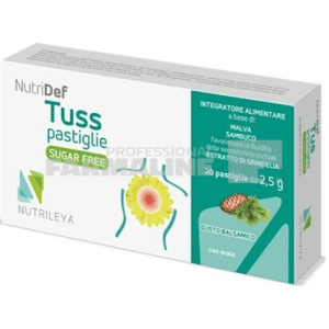 NutriDef Tuss pastile cu pin fara zahar 20 pastile