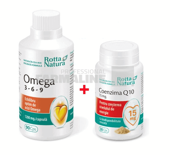 Omega 3-6-9 90 capsule + Coenzima Q10 30 capsule 1 Omega 3-6-9 90 capsule + Coenzima Q10 30 capsule