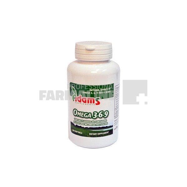 Omega 3-6-9 Ulei seminte de in 100 capsule