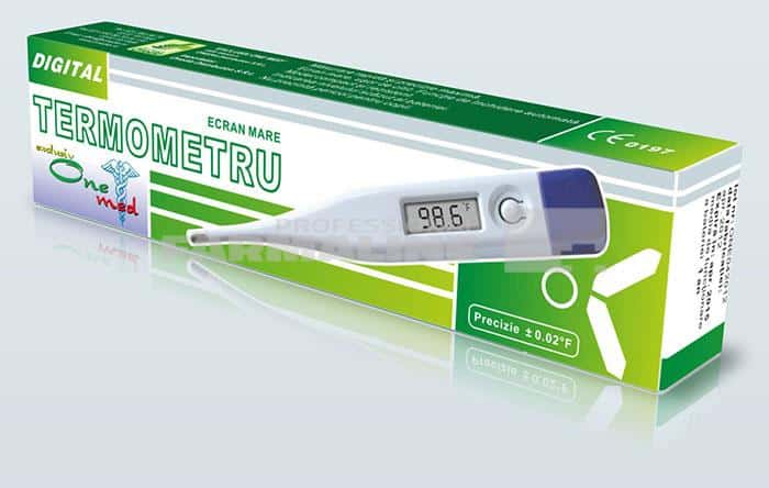 One Med Termometru digital cu ecran mare 1 One Med Termometru digital cu ecran mare