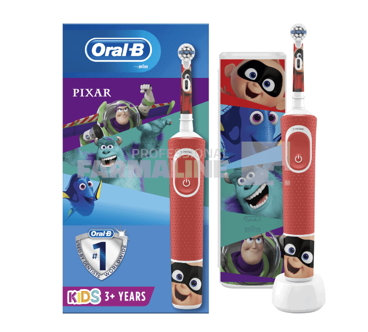 Oral B Periuta dinti Electrica copii Braun Vitality D100 Pixar 1 Oral B Periuta dinti Electrica copii Braun Vitality D100 Pixar