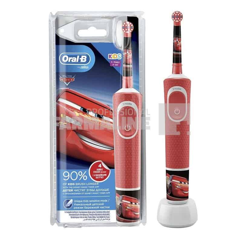 Oral B Periuta dinti electrica copii braun vitality D100 cars 3+ ani