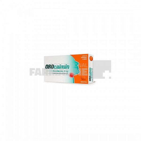 Orocalmin cu aroma de portocala si miere 3 mg 20 pastile