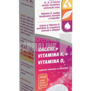 Ostart Plus Ca+K1+D3 20 comprimate efervescente